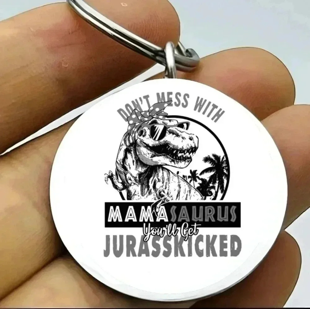 Jurassic Park don't mess with mama hot Keychain